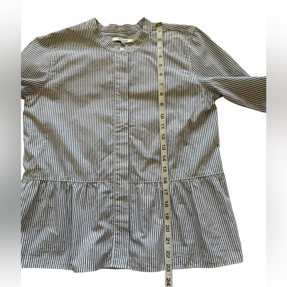 Madewell Lakeside Striped Peplum Blouse - Picture 11 of 15